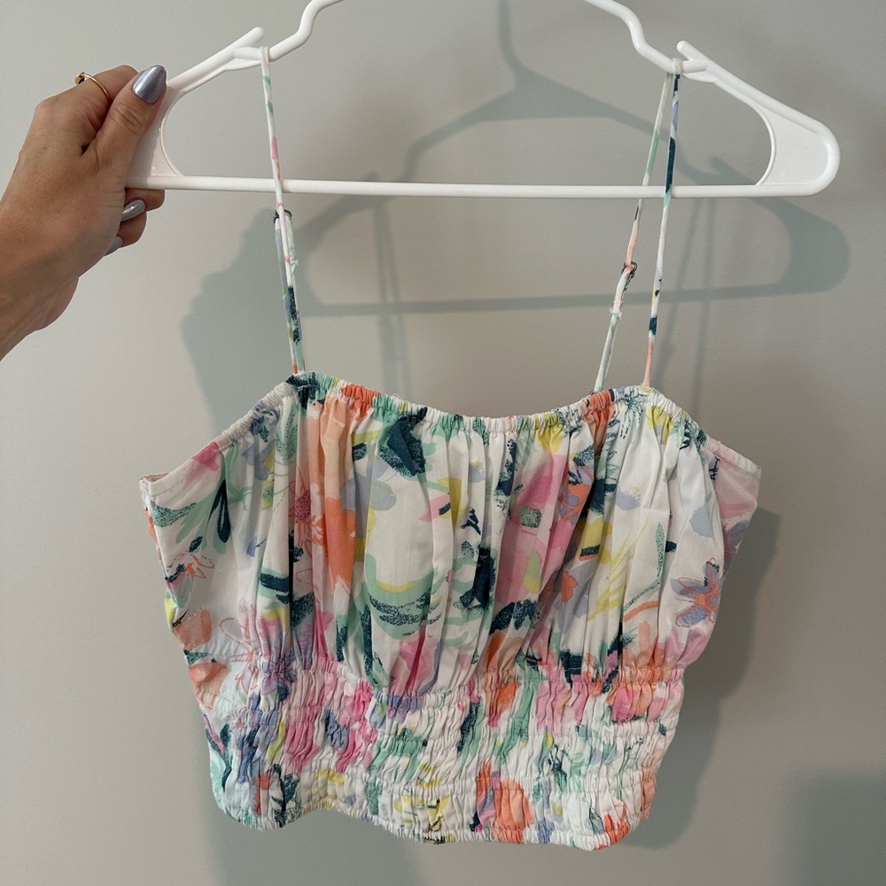 Abercrombie & Fitch Trevor Project Floral Crop Top